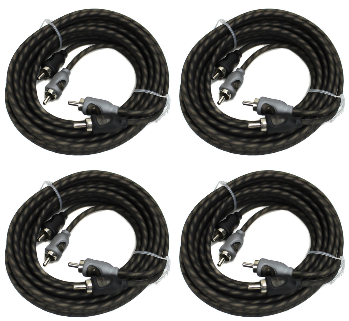 16 ft Twisted 2 CH RCA Car Audio Signal Cables K80328