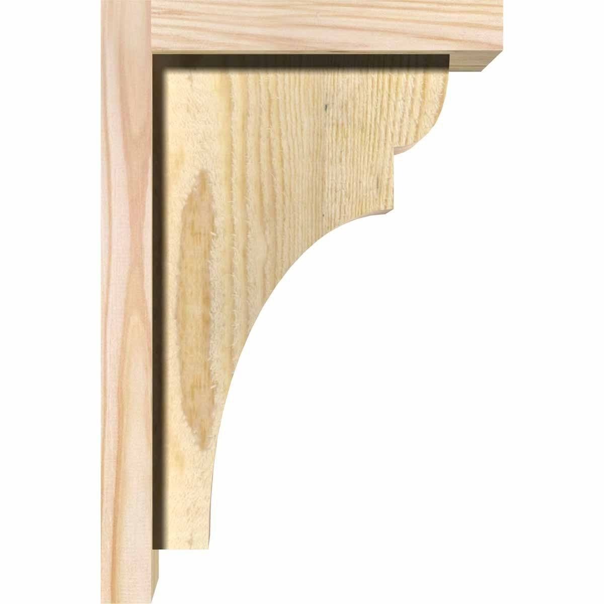 Rough Sawn Corbel with Backplate, Douglas Fir X6921