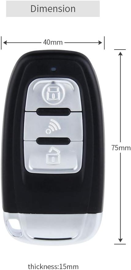 Passive Keyless Entry Car Alarm System Push Button Start Remote Start DC12V B1959