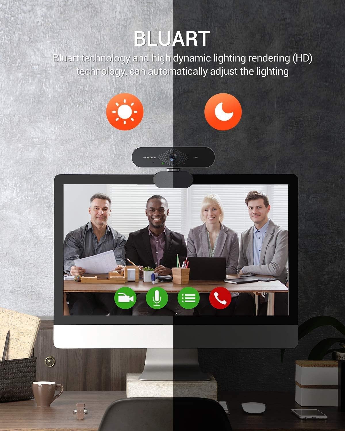 2 Pack 1080P HD USB Webcam with Microphone K907
