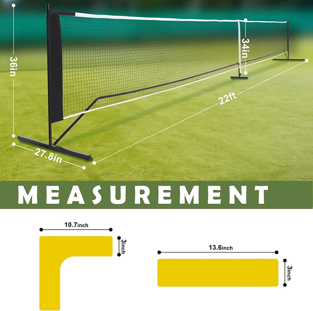 22 FT Pickleball Net with Carrying Bag P553