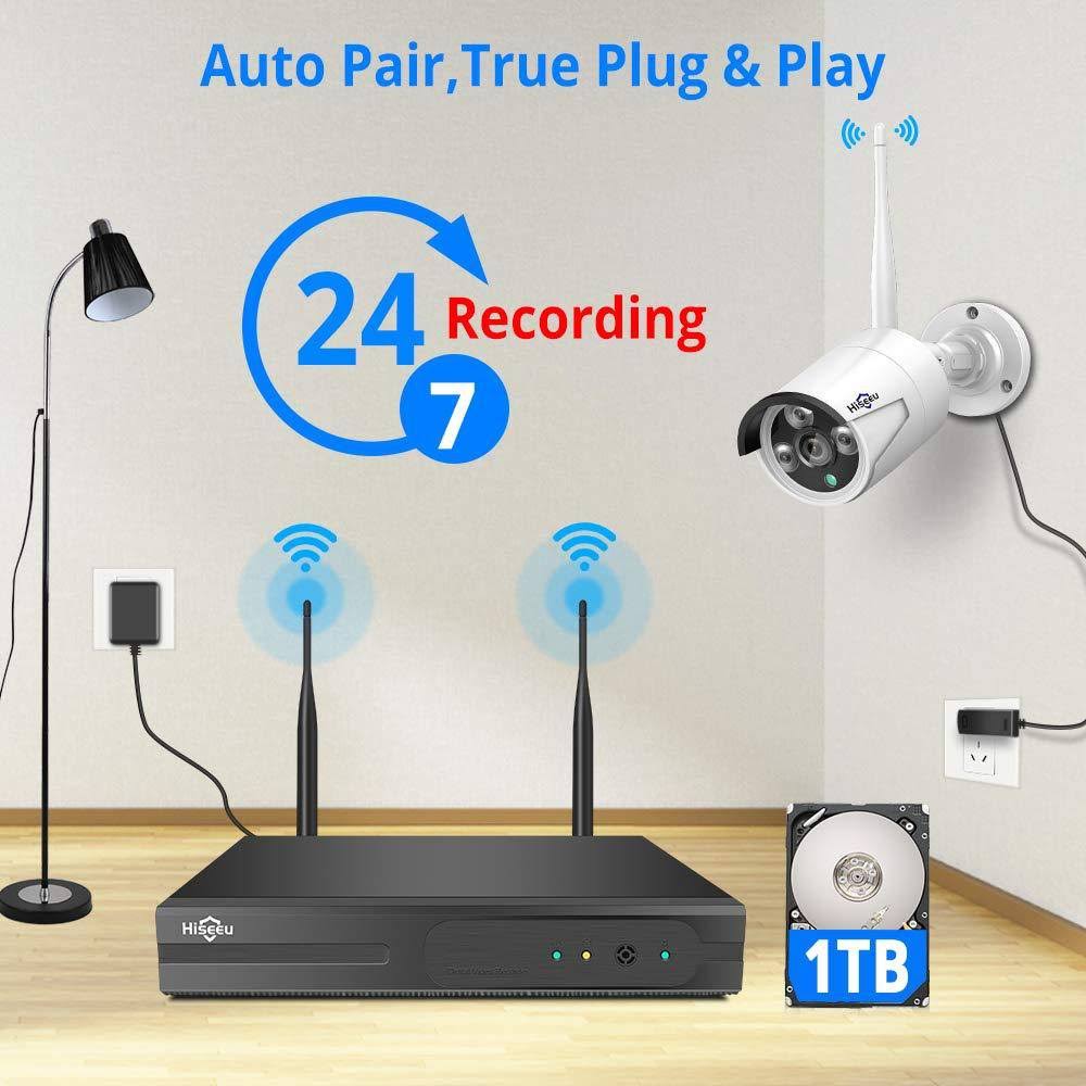 Expandable 8CH Wireless Security Camera System with 1TB Hard Drive P82857