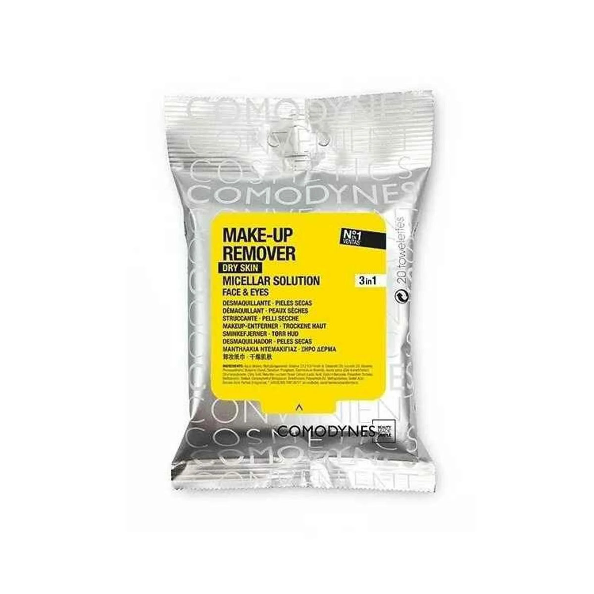 Makeup Remover Micellar Solution Dry Skin (20 Towelettes) Z1556