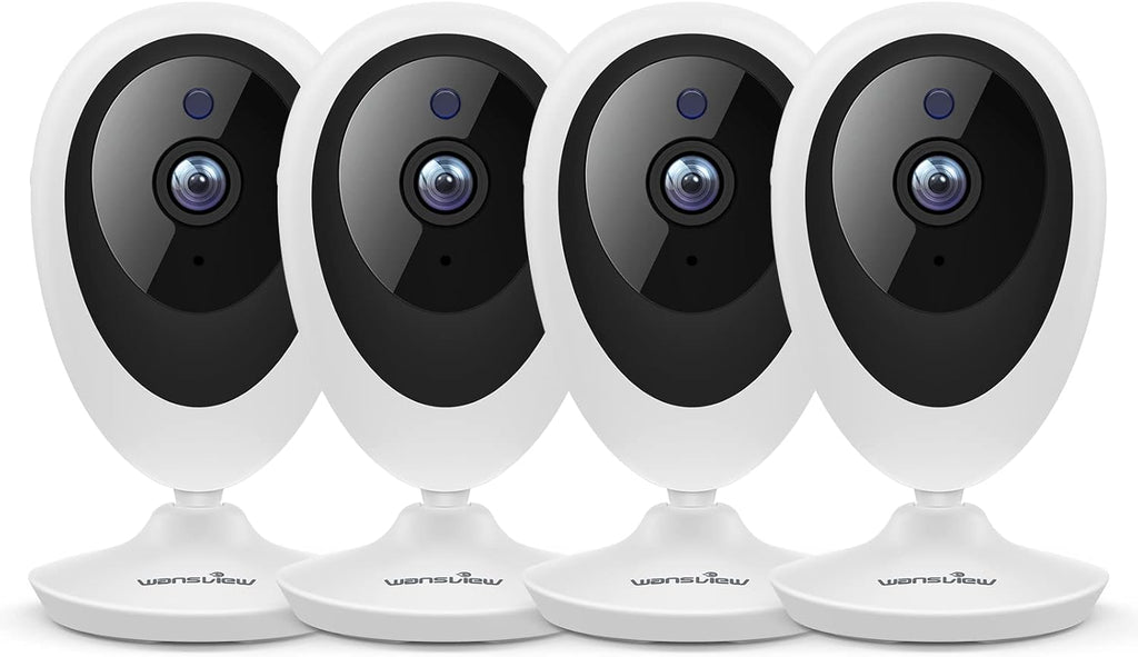 4 Pack 1080P WiFi Indoor Security Camera with Motion Detection Two-Way Audio Night Vision S4768