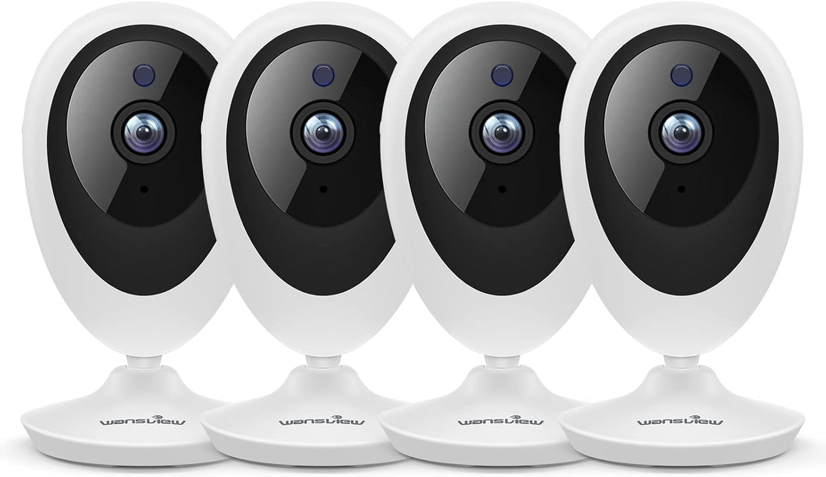 4 Pack 1080P WiFi Indoor Security Camera with Motion Detection Two-Way Audio Night Vision S4768