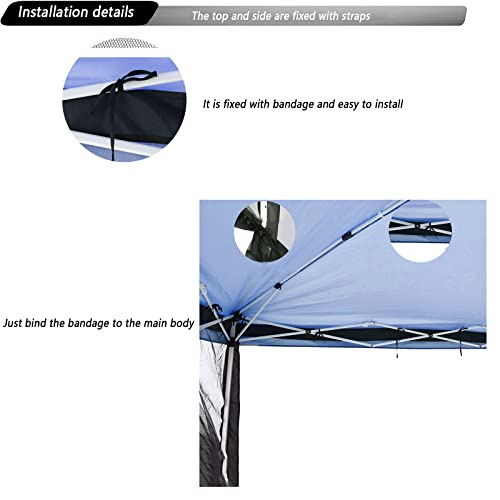 10x10 Black Mosquito Netting with Double Door H52042