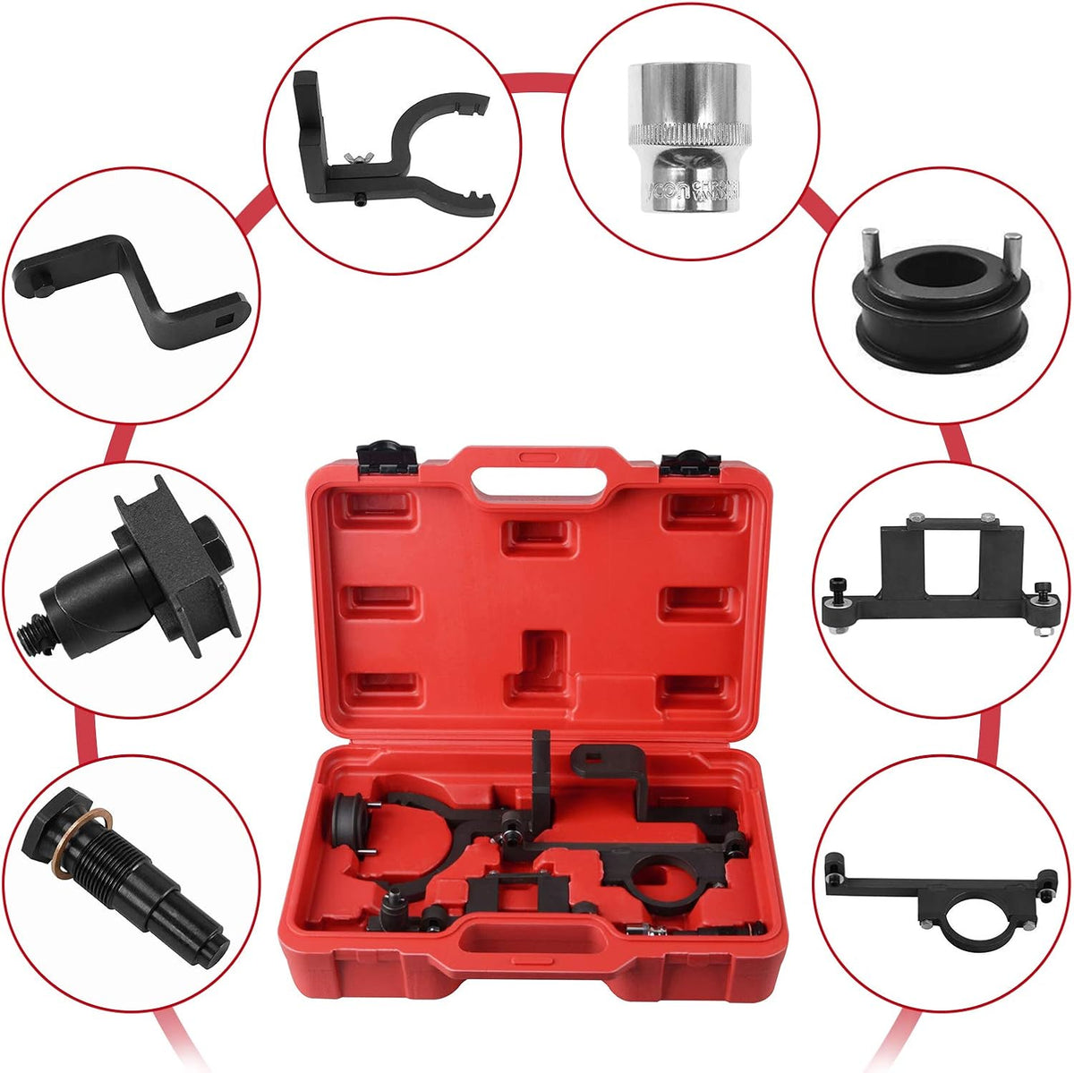 8 PCS Timing Tool Kit for 4.0L SOHC V6 Engines G686917