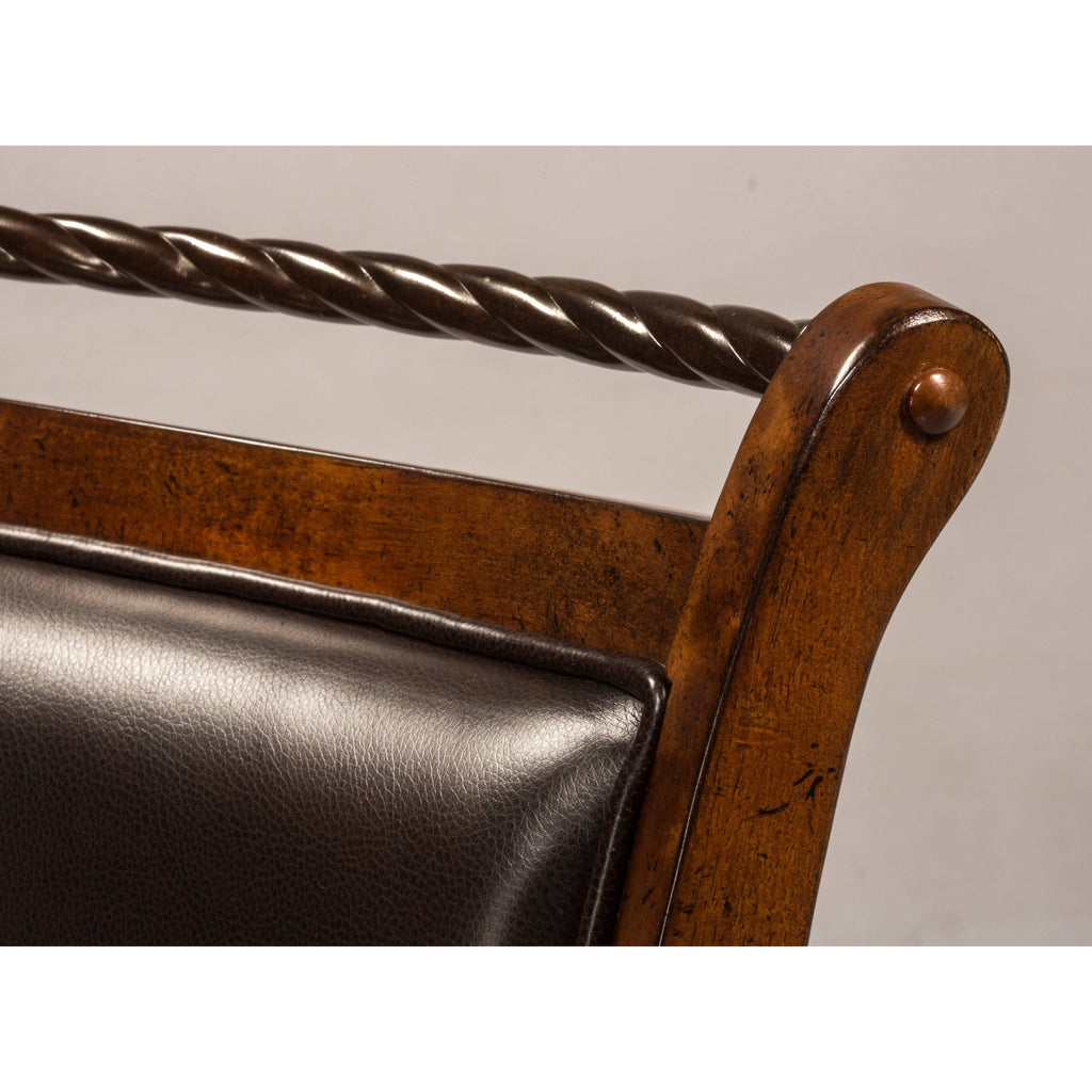 Swivel Counter Stool, Medium Brown Cherry S327