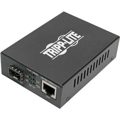 Gigabit SFP Fiber to Ethernet Media Converter, PoE+ - 10/100/1000 MBP Y20371