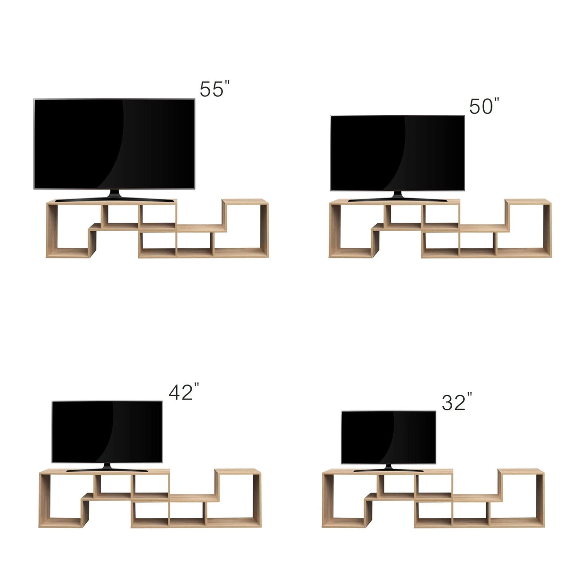 L-Shaped TV Stand Entertainment Center Q651