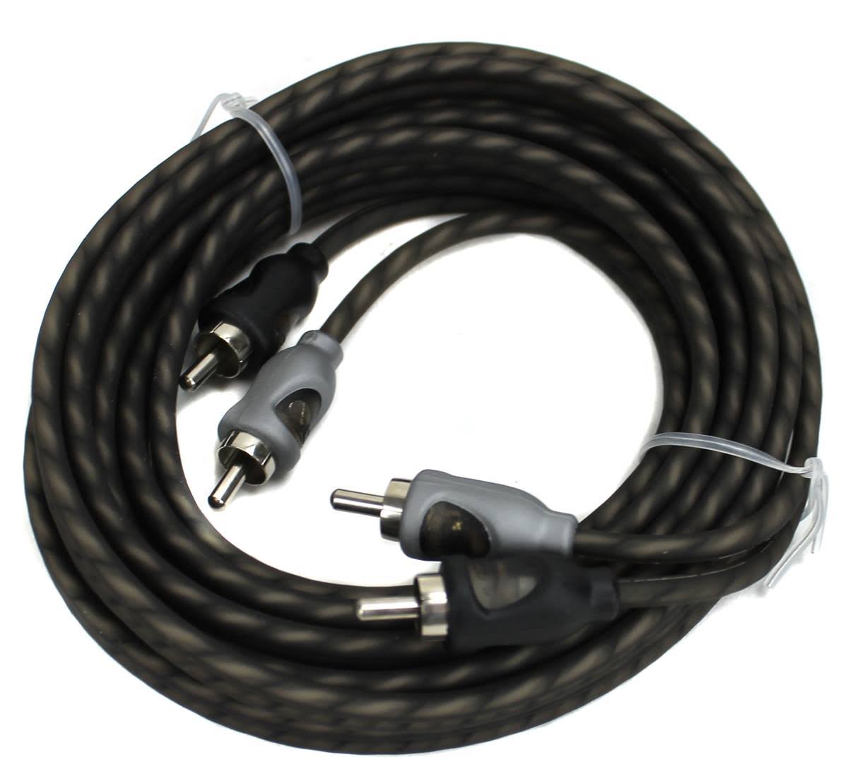 16 ft Twisted 2 CH RCA Car Audio Signal Cables K80328