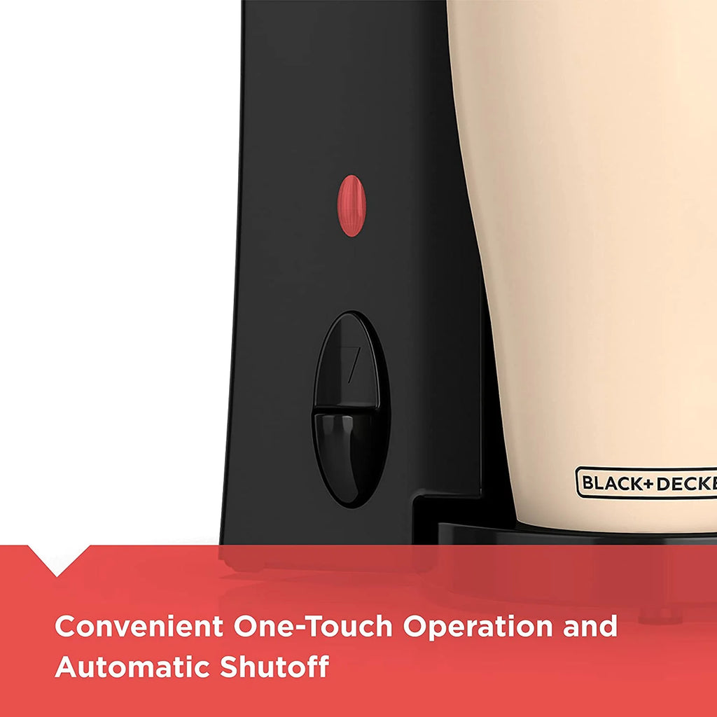 Personal Coffeemaker with Travel Mug, Black/Beige S559