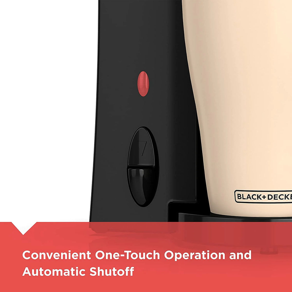 Personal Coffeemaker with Travel Mug, Black/Beige S559