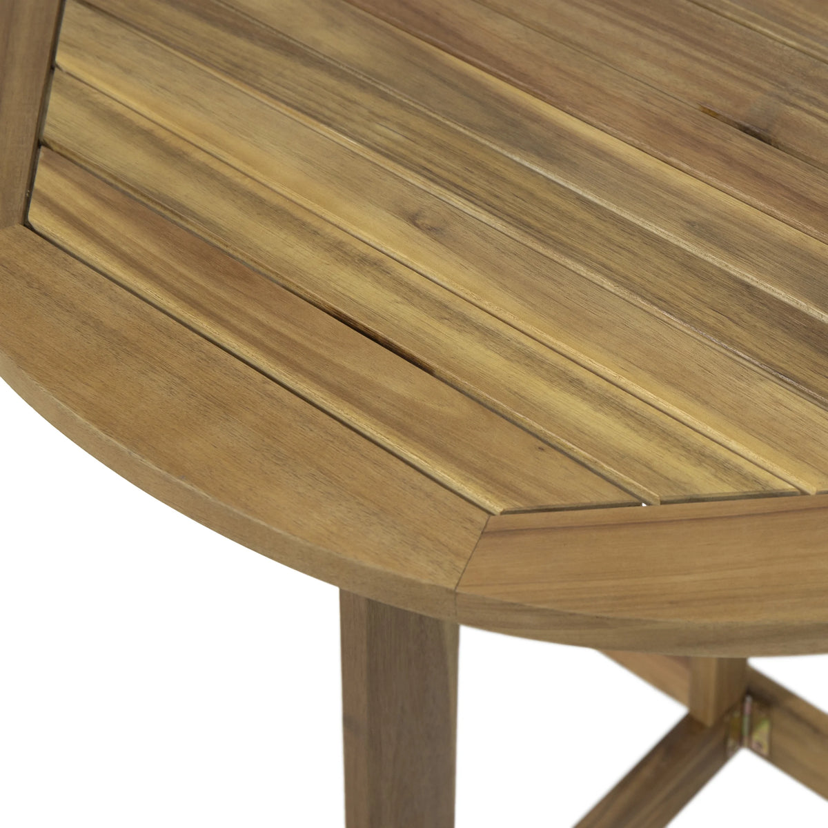 Acacia Wood Half Round Folding Bistro Table D553