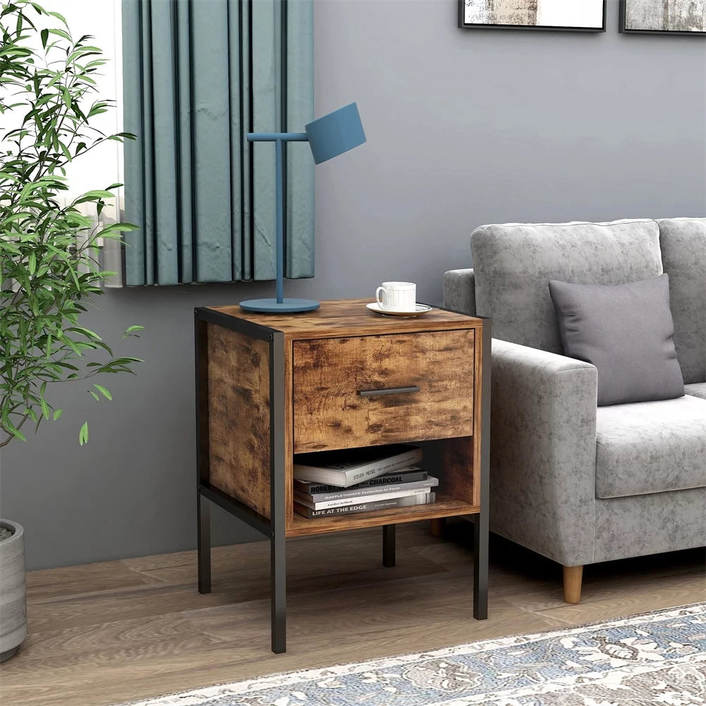 Rustic Brown 6 Drawer Wood Dresser A317
