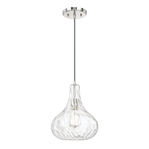 1-light Polished Nickel Pendant I7533