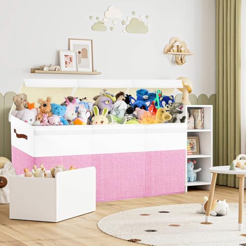 Large Grey Toy Box Chest with Lids D199751