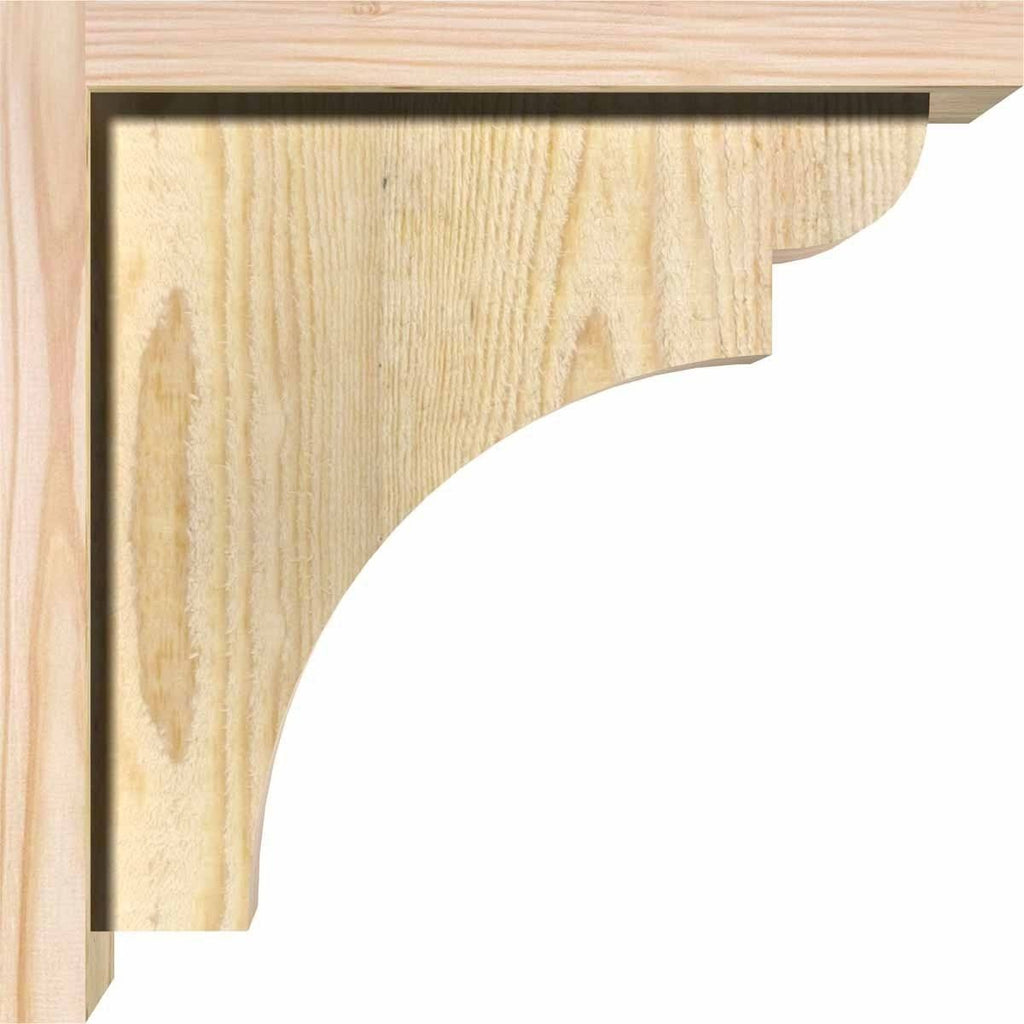 Rough Sawn Corbel with Backplate, Douglas Fir X6921