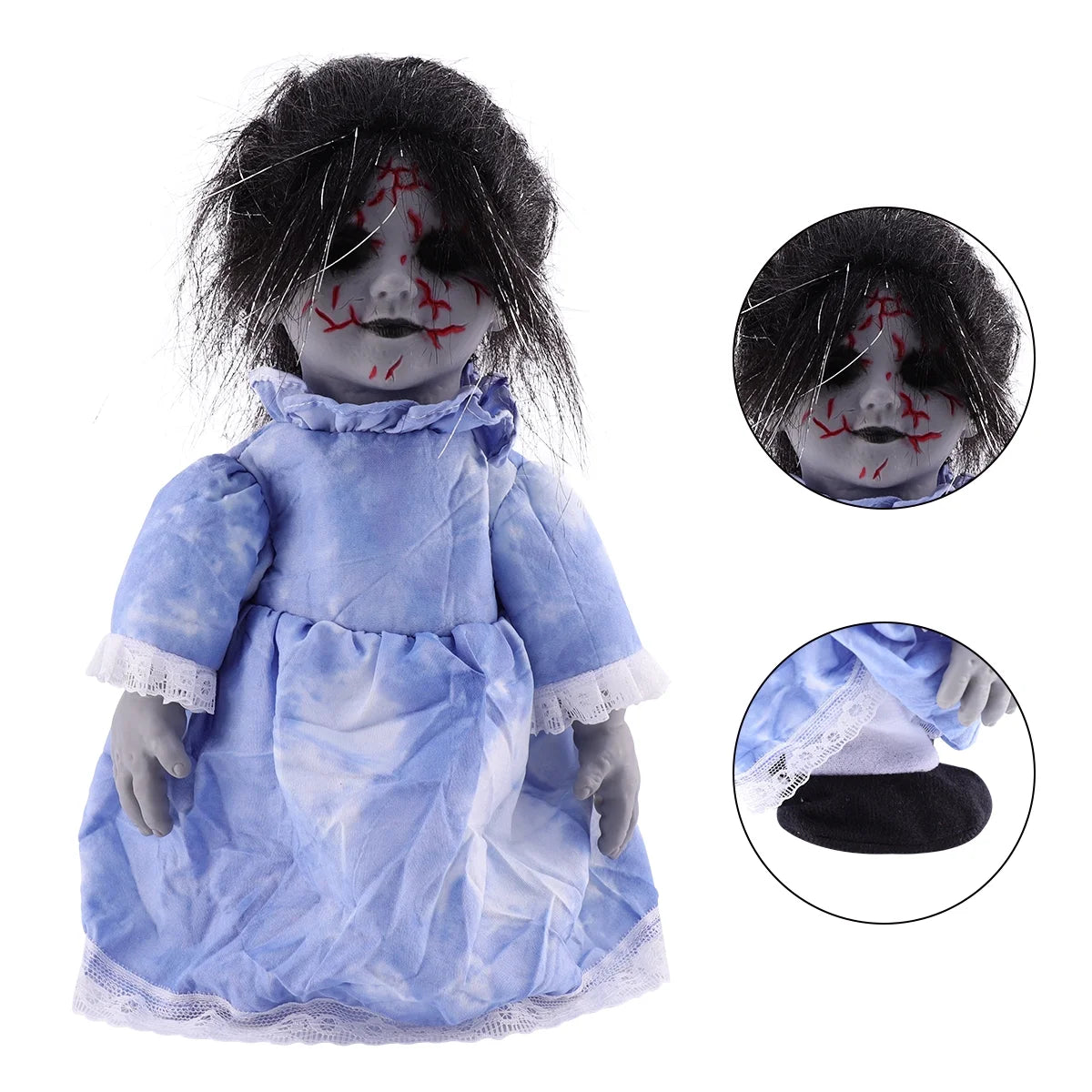 Halloween Voice-activated Induction Glowing Walking Doll Y709