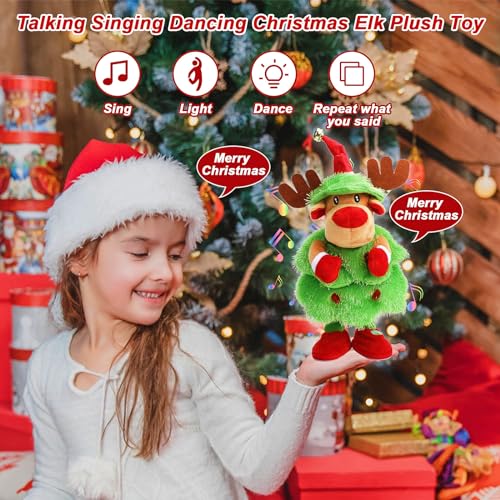 LED Musical Reindeer Stuffed Animal Plush Toy N478