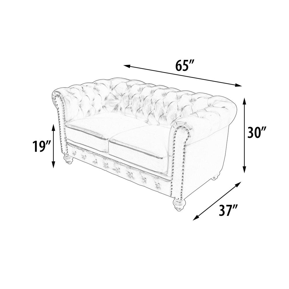 Dark Linen Loveseat B17175