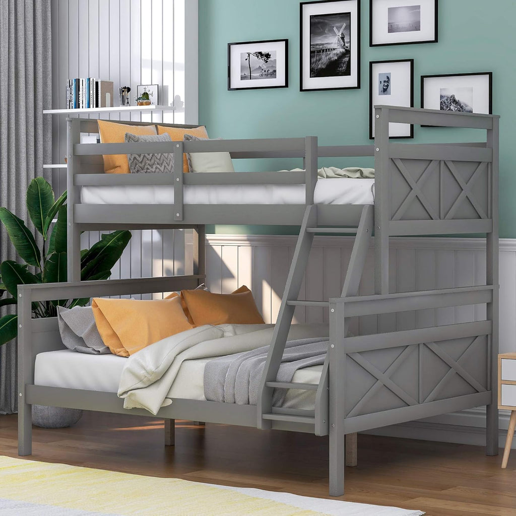White Twin Metal Bunk Bed with Trundle O730