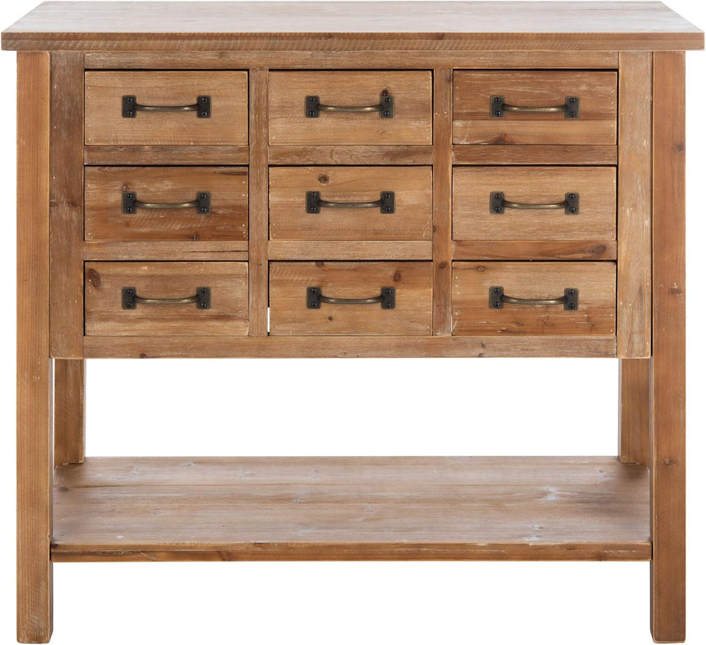 Natural Oak 9 Drawer Chest X493