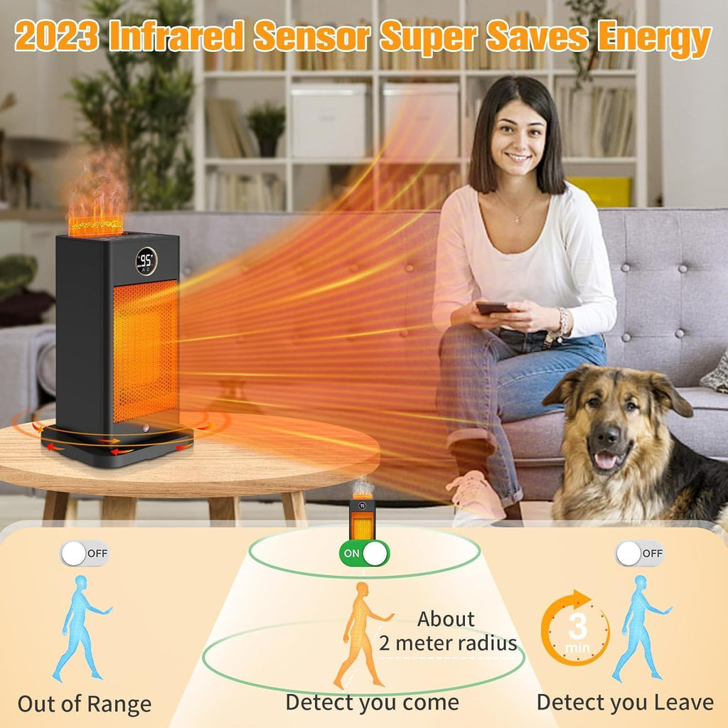 PTC Portable Electric Ceramic Space Heater with Oscillating L704