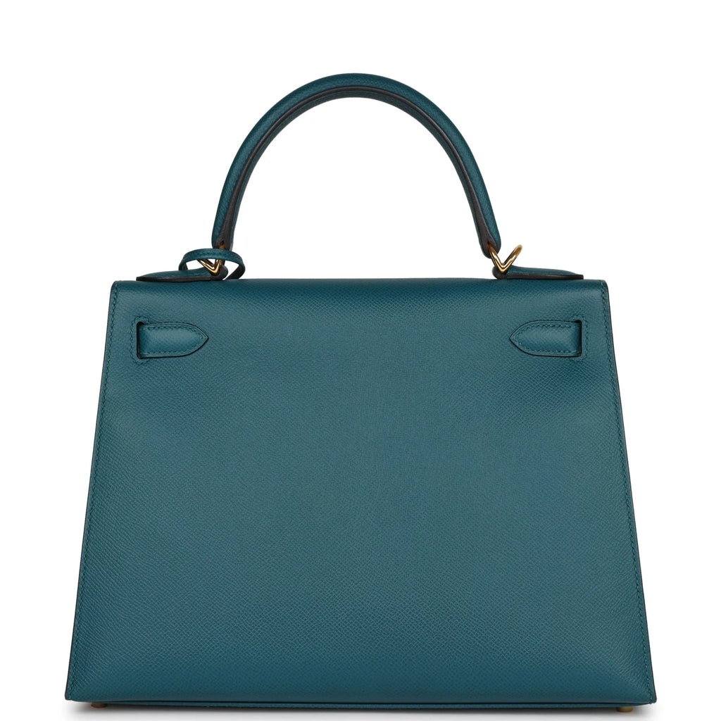 Vert Bosphore Epsom Leather Handbag Q162