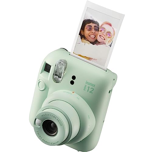 Fujifilm Instax Mini 12 Instant Camera + Accessory Bundle + Custom Case + Film Value Pack (50 Sheets) + Photo Album (Blossom Pink) U611