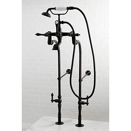 Vintage Tub Filler Combo with Lever Handle, Polished Chrome W6549