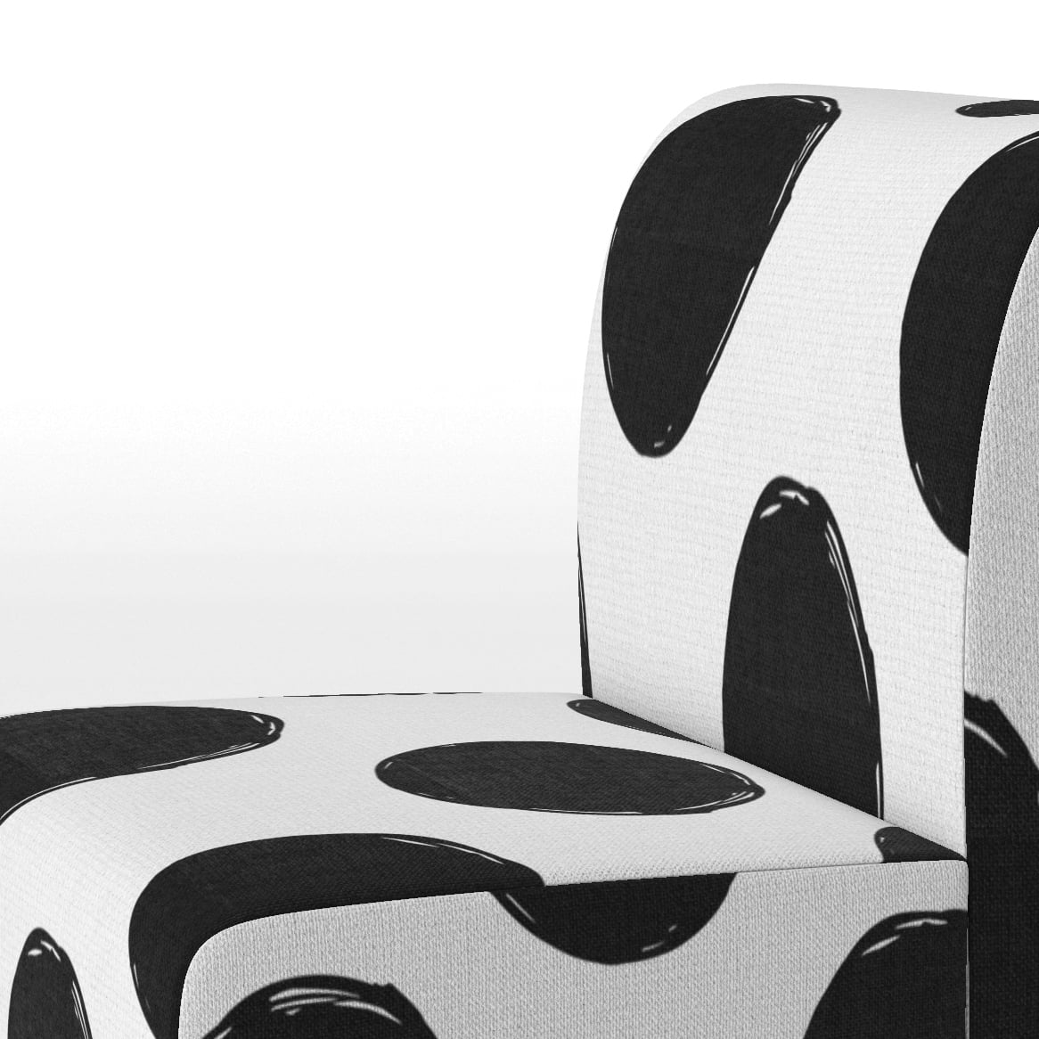 Upholstered Patterned Accent Chair and Arm Chair B609