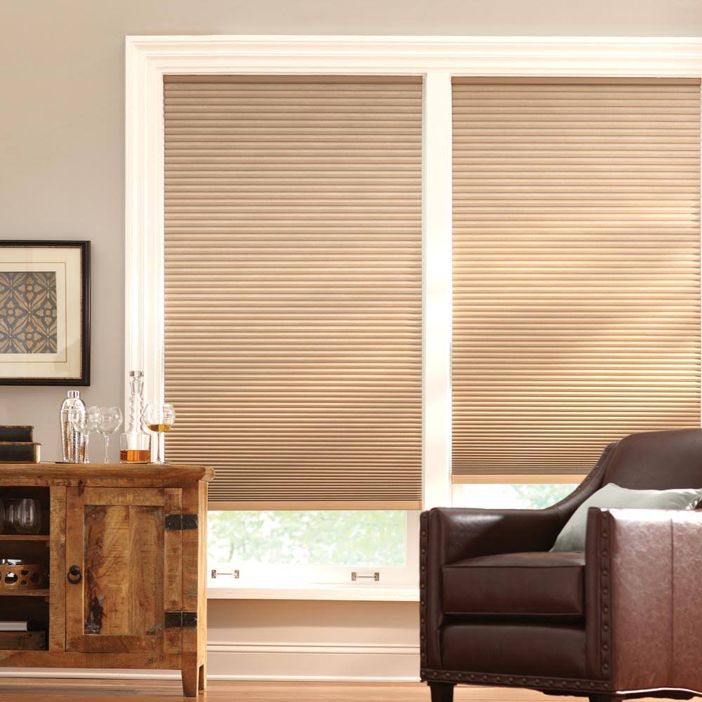 Latte Cordless Blackout Cellular Shade 59 in. W x 72 in. L M7792