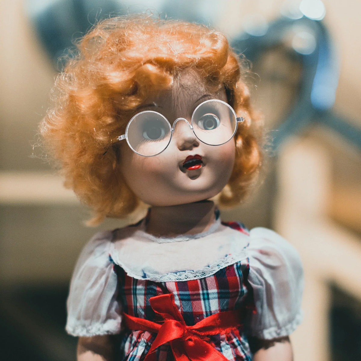 12 Pcs Dollhouse Glasses Vintage Decor Ornament Doll Glasses X206834
