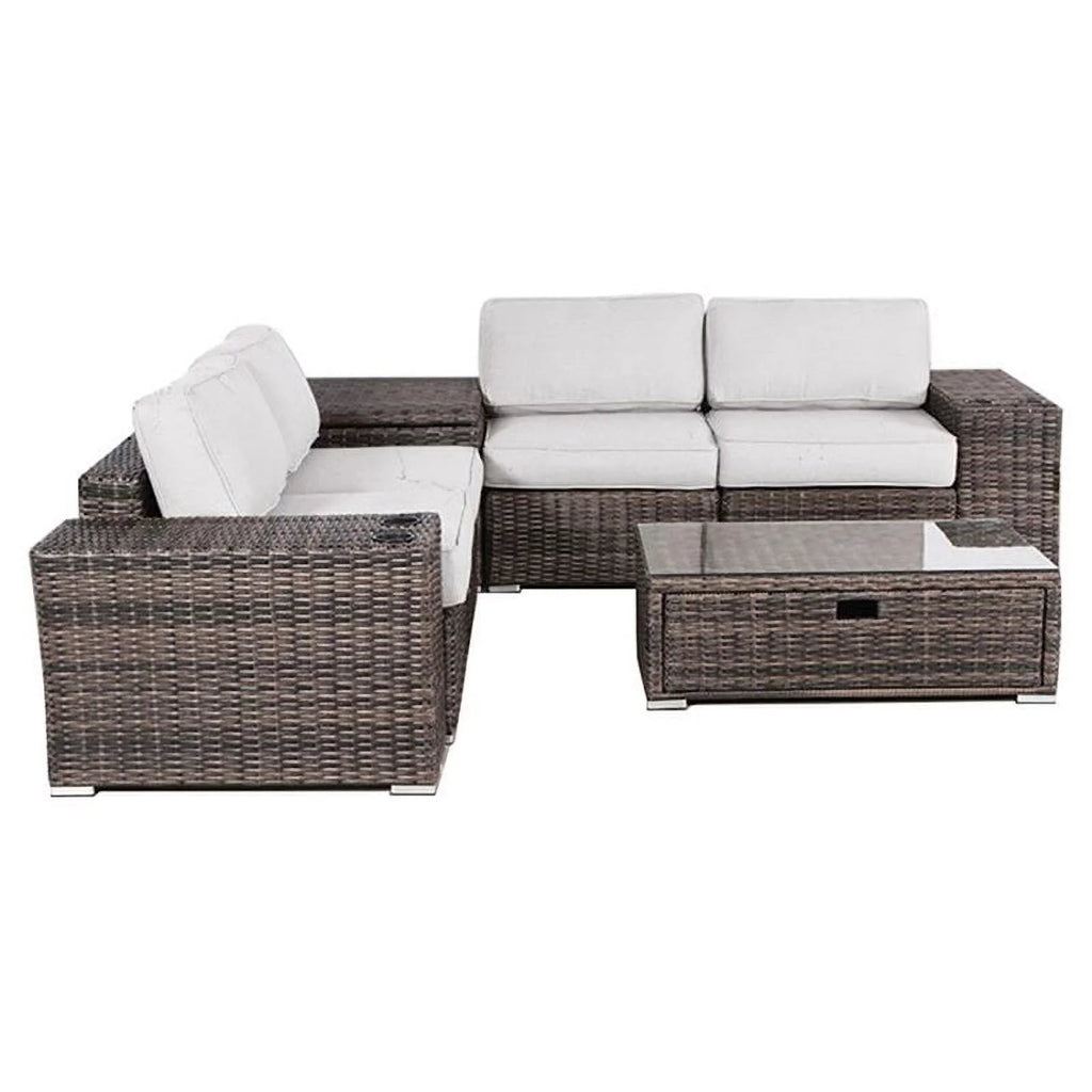 Espresso 8-Piece Sectional Set with Cushions Y2317