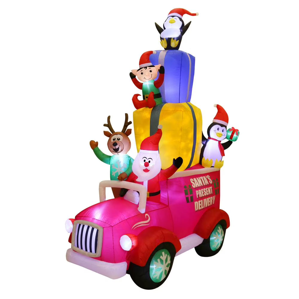 12 ft Pre-Lit LED Christmas Inflatable V39908