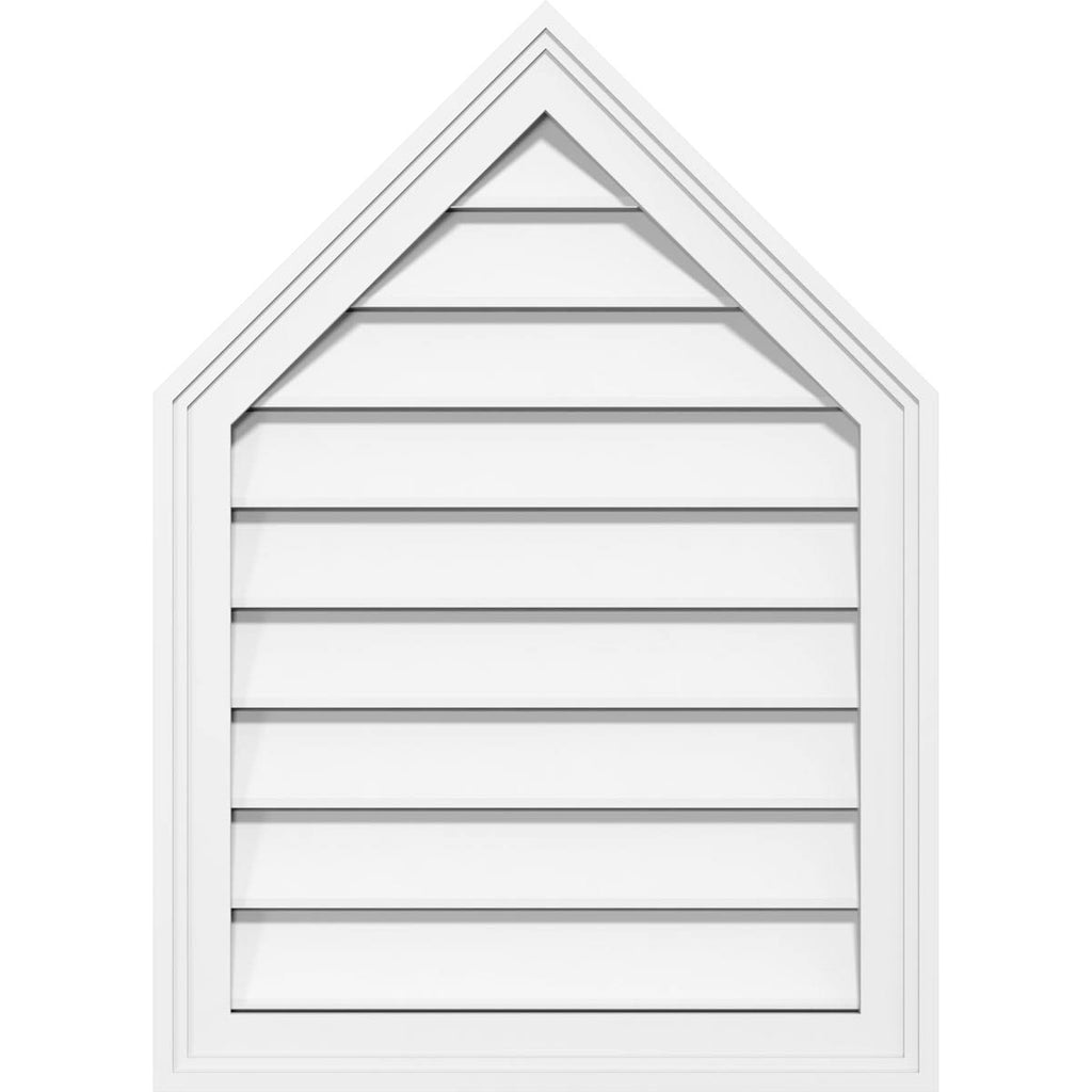 Peaked Top Surface Mount PVC Gable Vent L107791