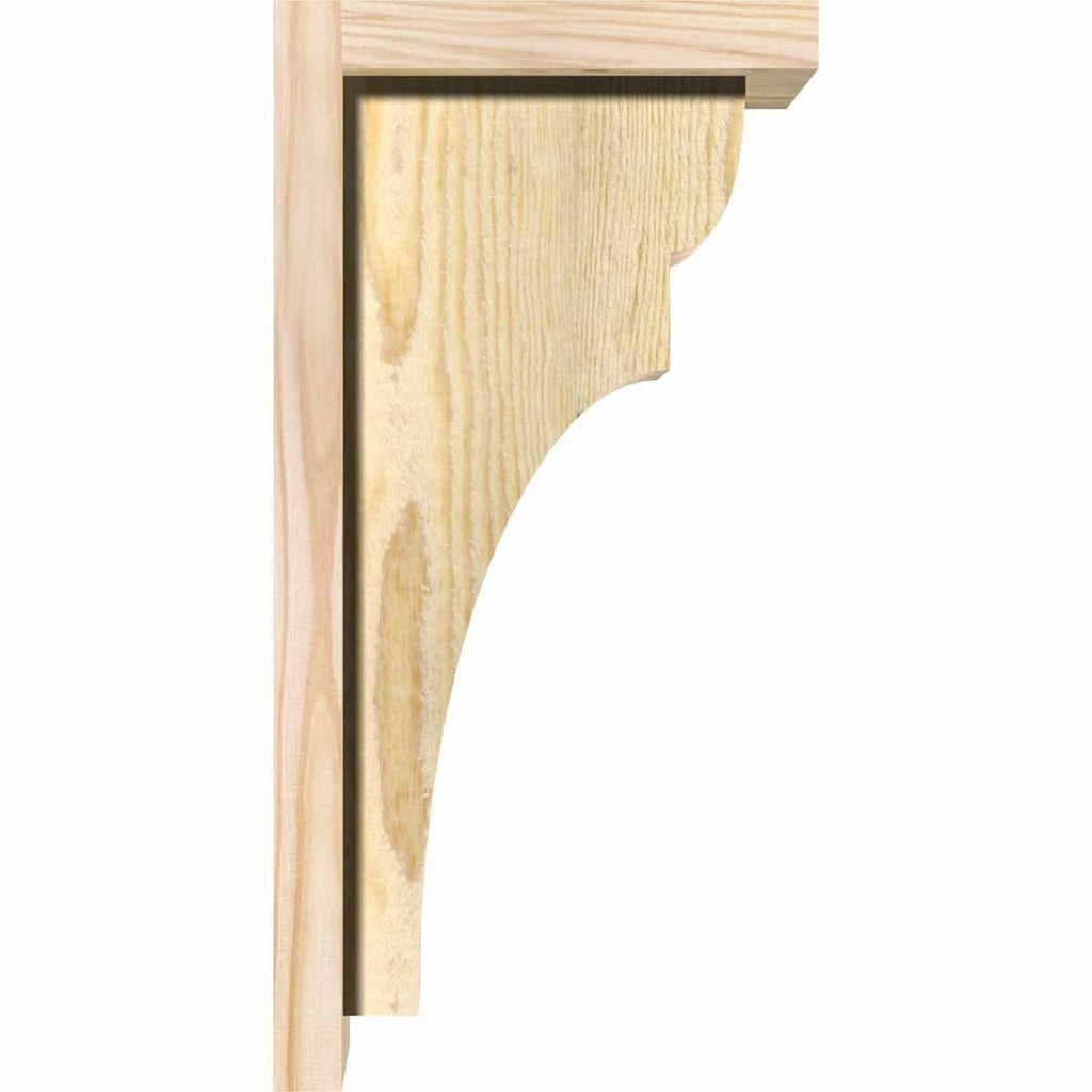 Rough Sawn Corbel with Backplate, Douglas Fir X6921