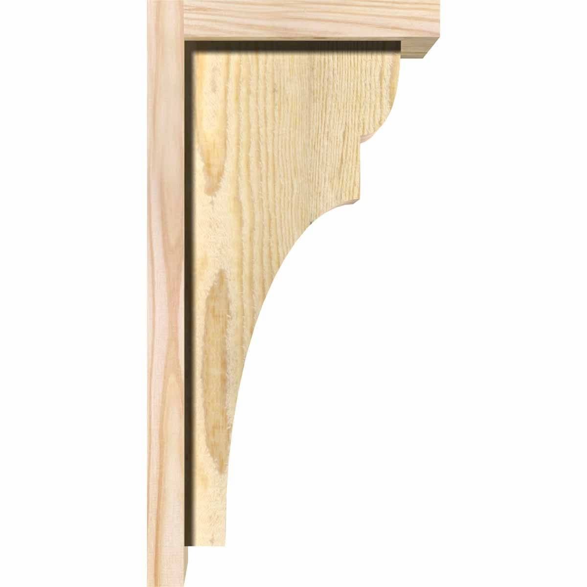 Rough Sawn Corbel with Backplate, Douglas Fir X6921