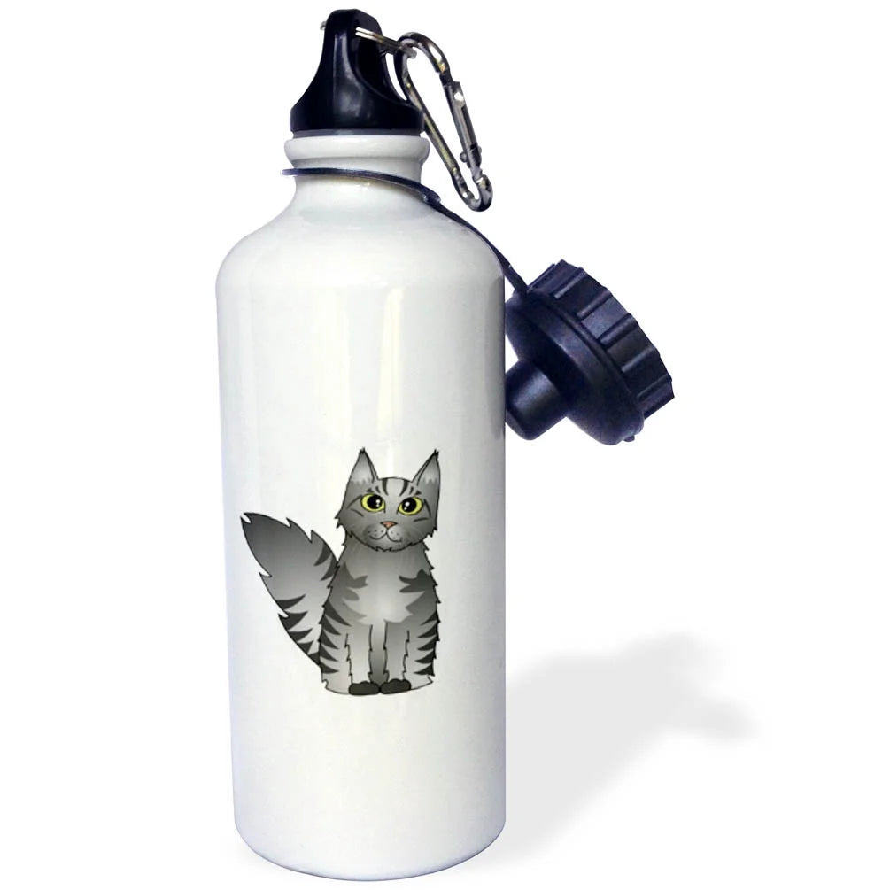 Silver Tabby 21 oz Sports Water Bottle R42369