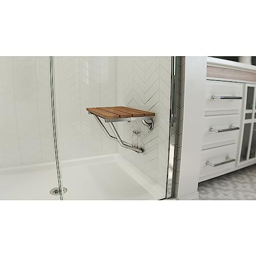 Teak Shower Seat, 20" W x 14" D P901921