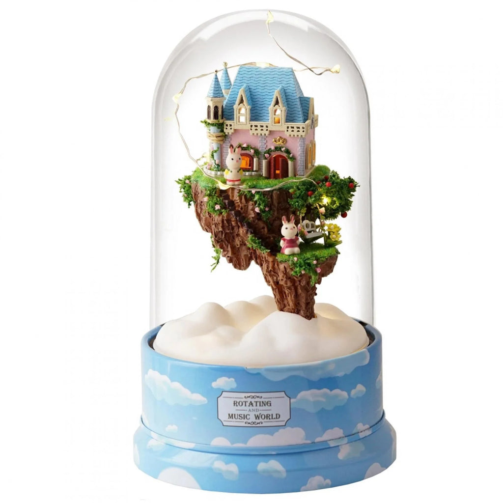Dollhouse Miniature Model with Dust Cover Music Box D591