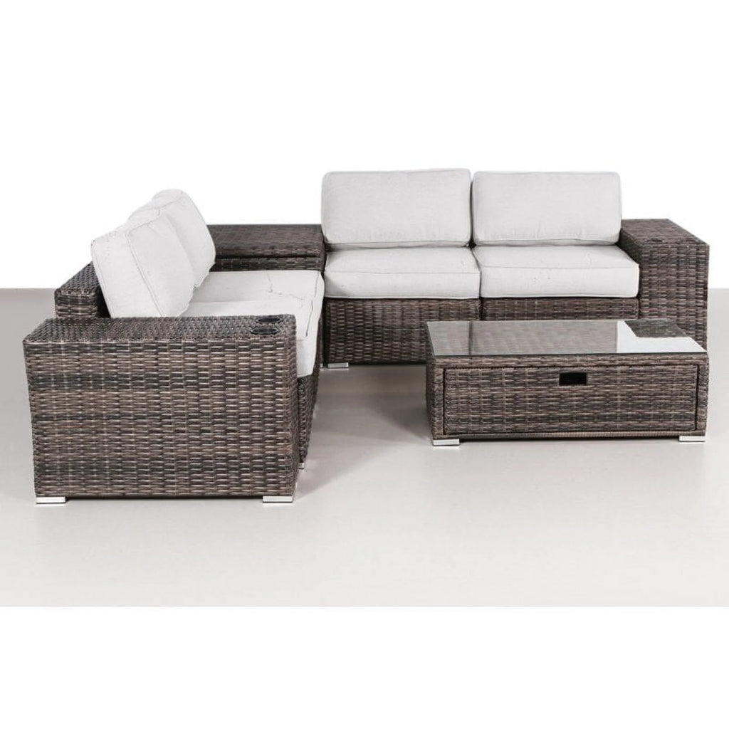 Espresso 8-Piece Sectional Set with Cushions Y2317
