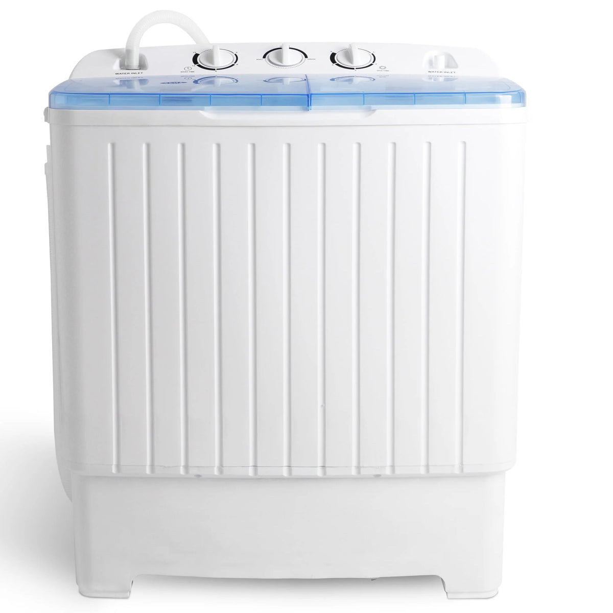 17.6lbs 2 in1 Portable Mini Washing Machine Top-Load Compact Laundry Twin Tub Washer Spin Dryer, White W5921
