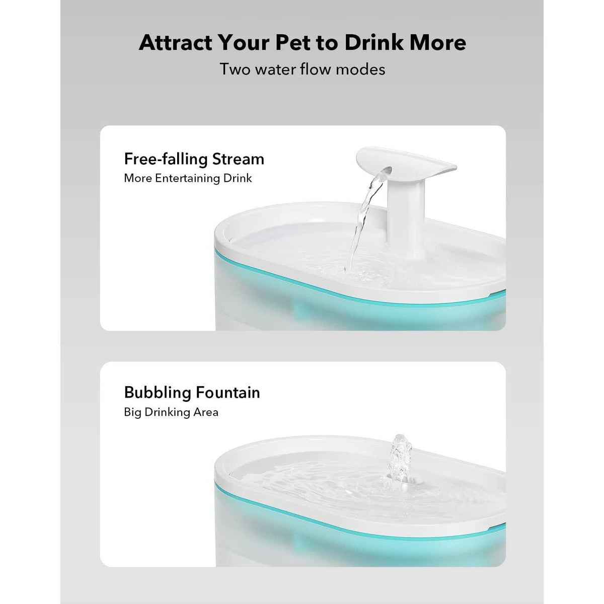 Cat Water Fountain 71oz 2.1L Ultra Quiet P576366