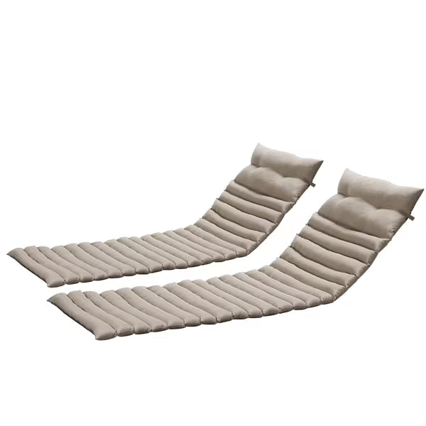 Khaki Outdoor Lounge Chair Cushion Replacement Patio Seat Cushion T2940