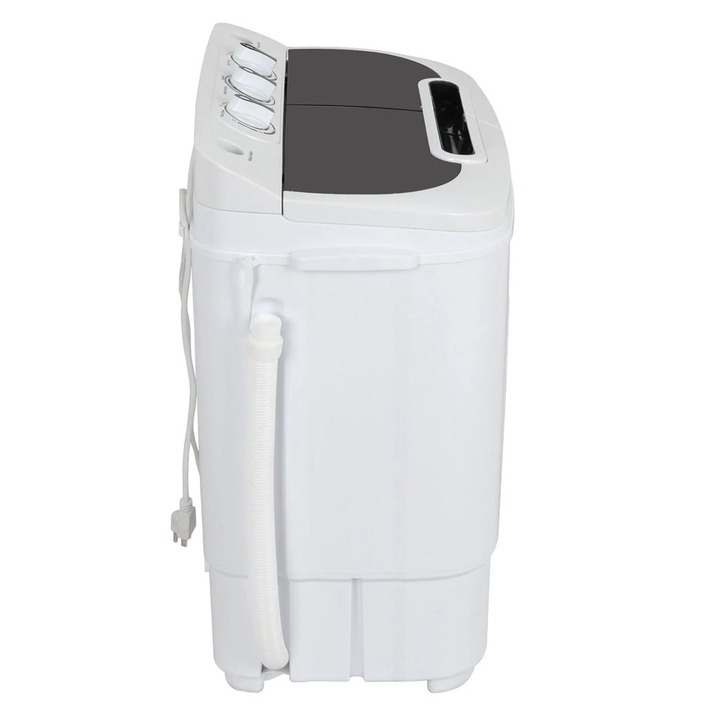 Twin Tub Portable Compact Wash Machine 13lbs Semi-Automatic White Q90280