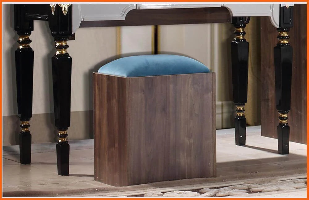 Bedroom Furniture Set, Bed, 2 Nightstand, Dresser, Wardrobe P2472