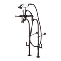 Vintage Tub Filler Combo with Lever Handle, Polished Chrome W6549