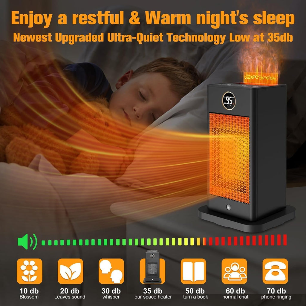 PTC Portable Electric Ceramic Space Heater with Oscillating L704